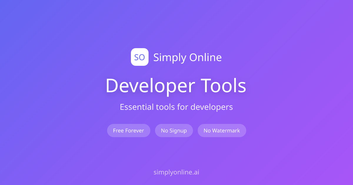 Essential tools for developers | Simply Online